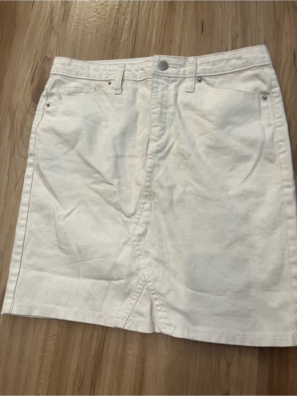 Universal Thread White Denim Mini Skirt 6/28